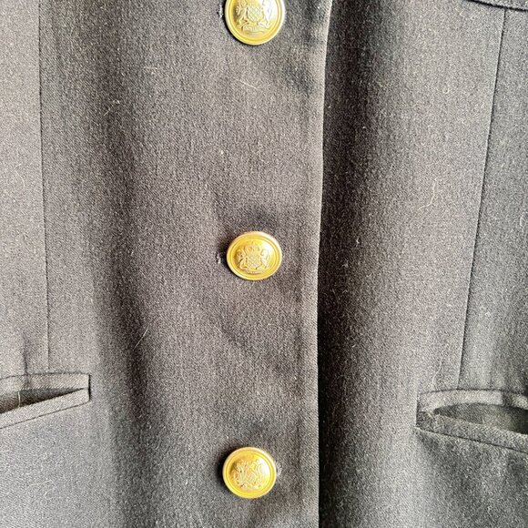 RALPH LAUREN Petite Navy Vintage Blazer 4P - Picture 5 of 14